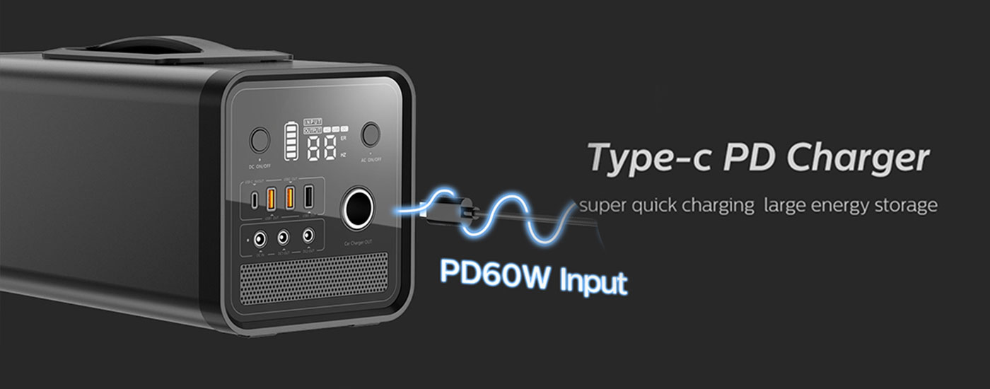 Type-C PD 60W Super Quick Charging