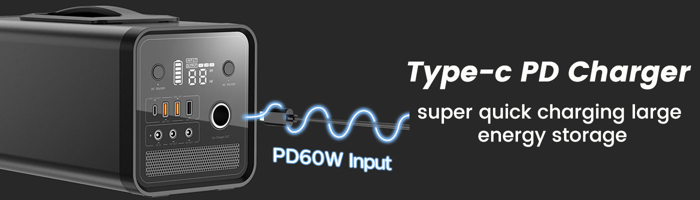 Type-C PD 60W Super Quick Charging