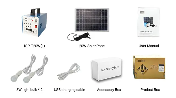 ISP-T20W(L) packing list