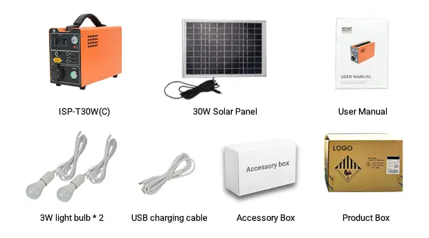 ISP-T30W packing list