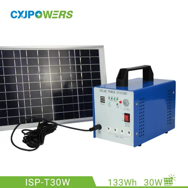 Power Station Solar Generator 133Wh Solar Panel 30W