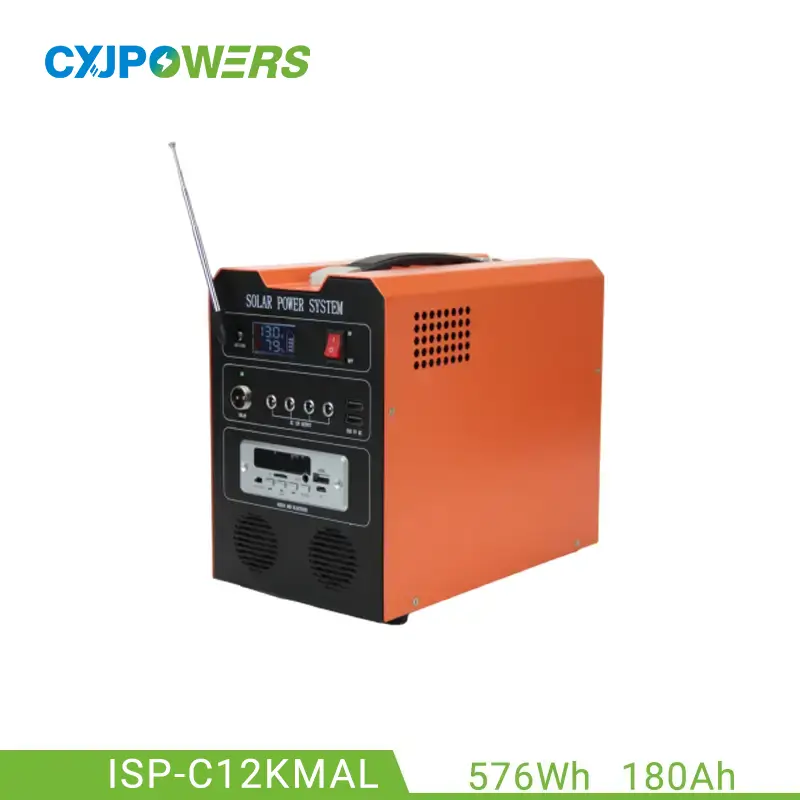 576Wh Radio Portable Power Station Generator