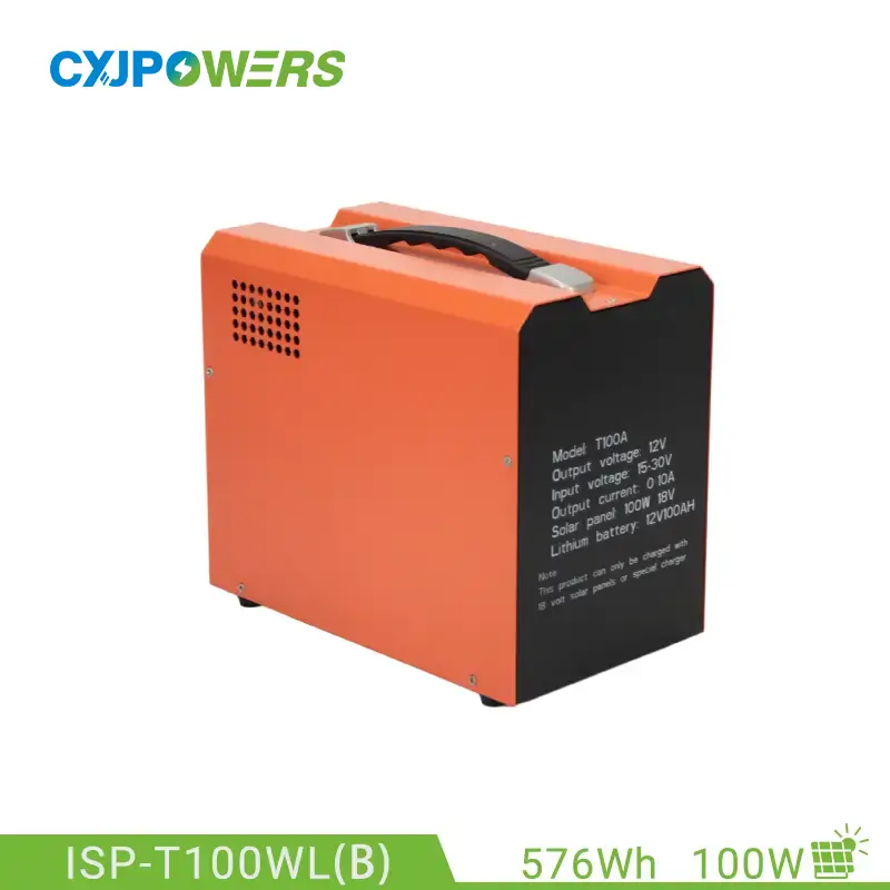 LiFePO4 Solar Generator with 100W Solar Panel