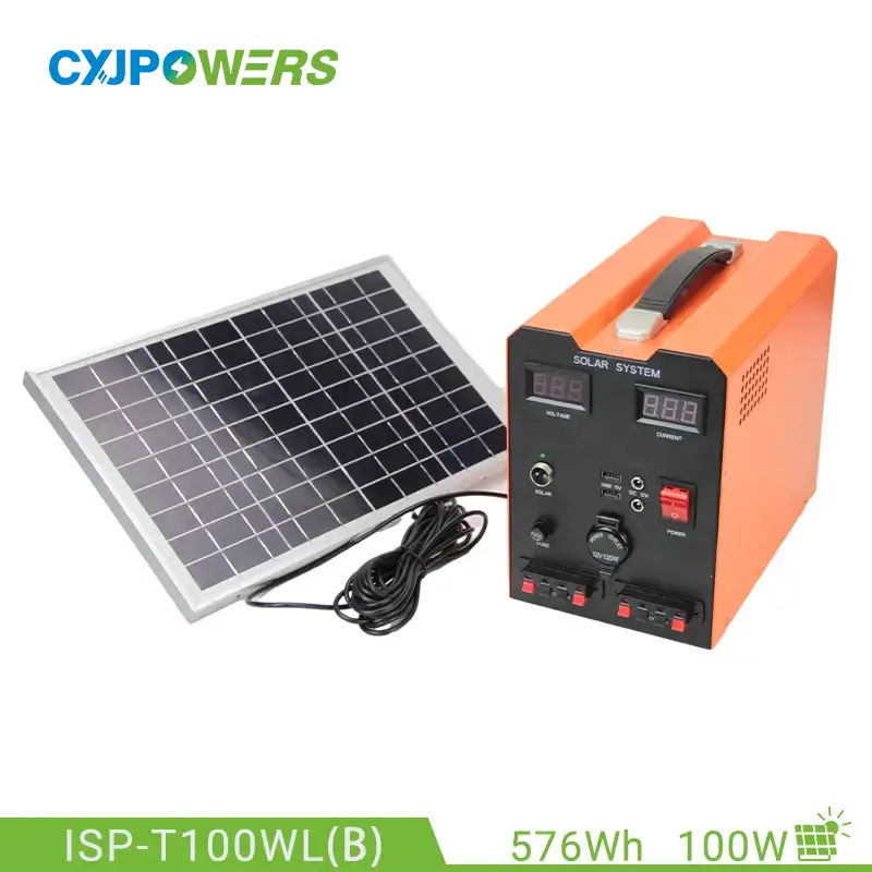 LiFePO4 Solar Generator with 100W Solar Panel