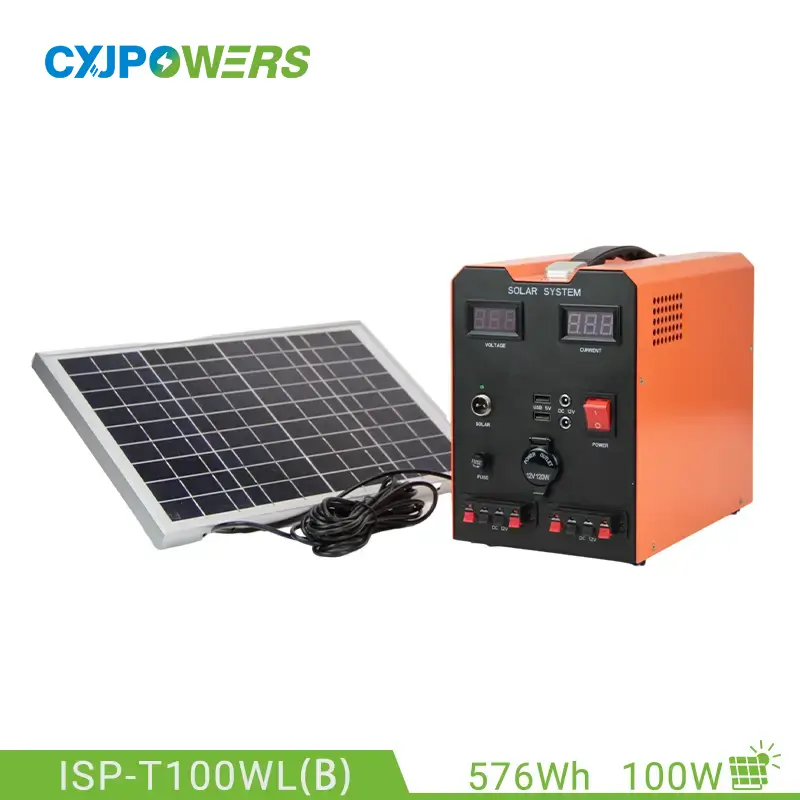 LiFePO4 Solar Generator with 100W Solar Panel