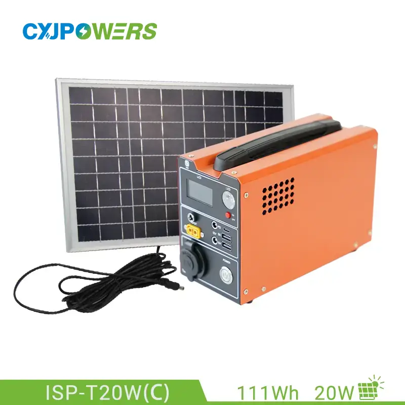 111Wh Portable Solar Station with 20W Solar Panel