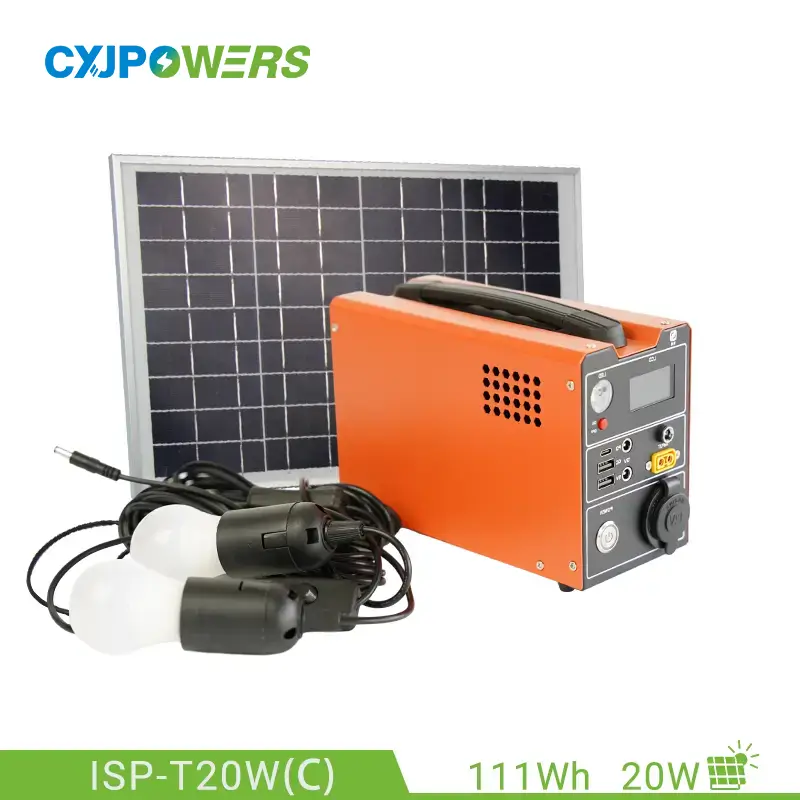 111Wh Portable Solar Station with 20W Solar Panel