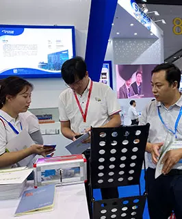 Business introduction products at energy storage exhibition