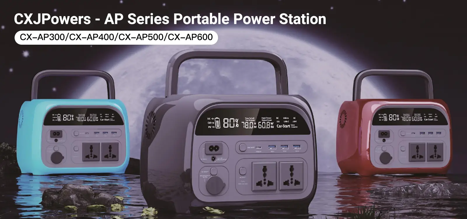 CXJPowers 500W Power Station Backup Power Supply