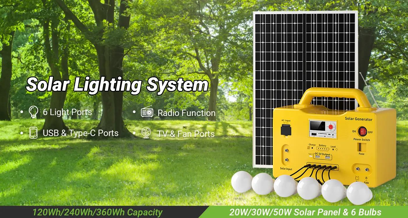 CXJPowers solar generator CX-SG001-SG004 series