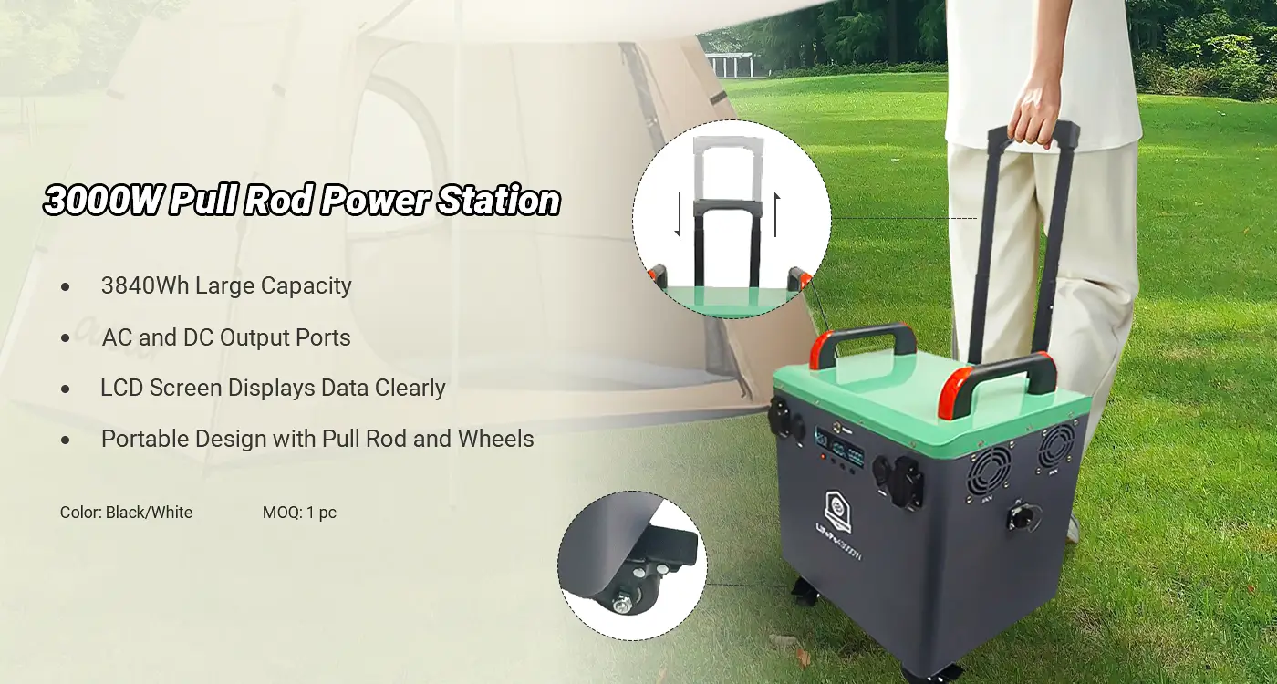 3000W Portable Power Station Generator