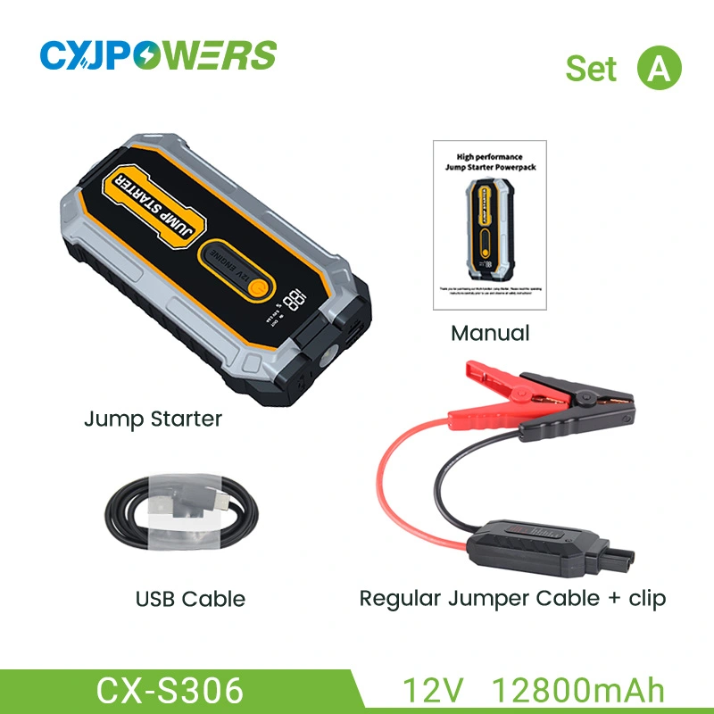 Emergency Car Battery Starter 12V 12800mAh