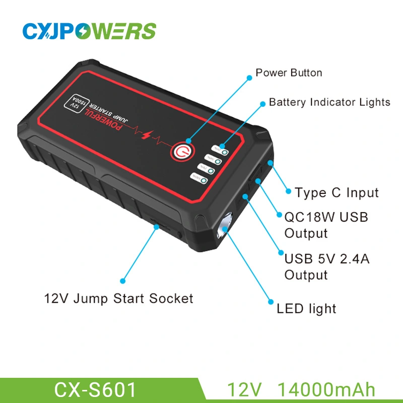 Car 12v Jump Starter 14000mAh Power Bank