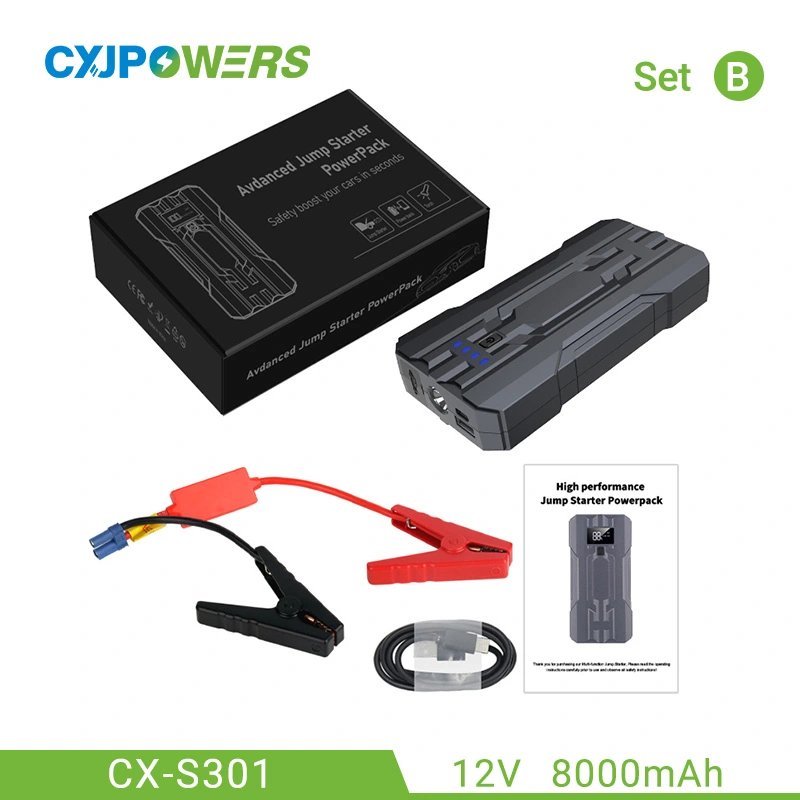 12V 8000mAh Jump Starter Power Bank