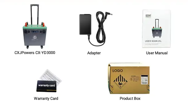 CX-YD3000 Packing List