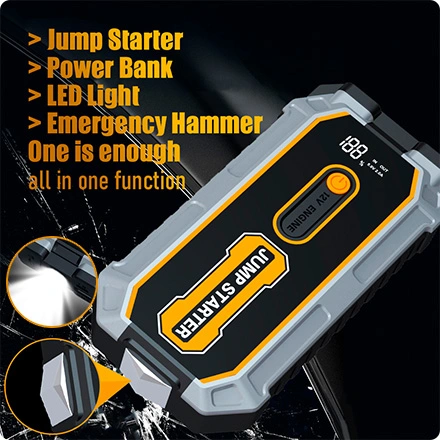 3-Mode LED Flashlight and Emergency Hammer