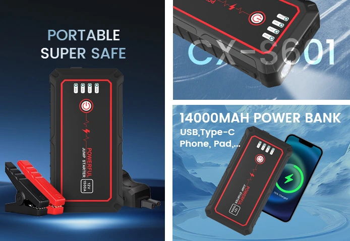 Portable Car Jump Starter CX-S601