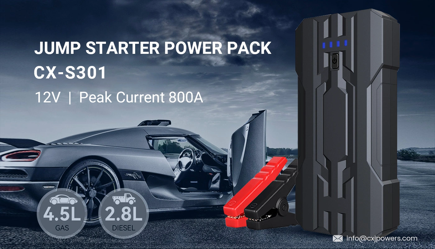 Portable 12V 8000mAh Jump Starter Power Bank CX-S301