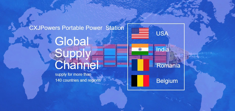 CXJPowers Portable Power Station Product Sold to Many Counties and Regions