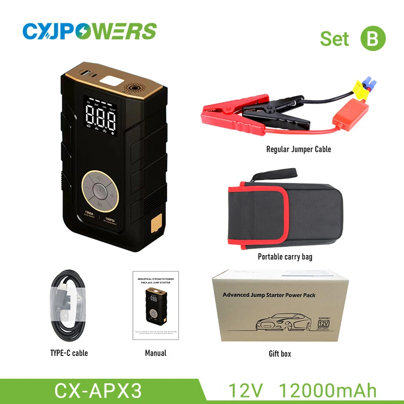 12v Car Jump Starter with Air Compressor