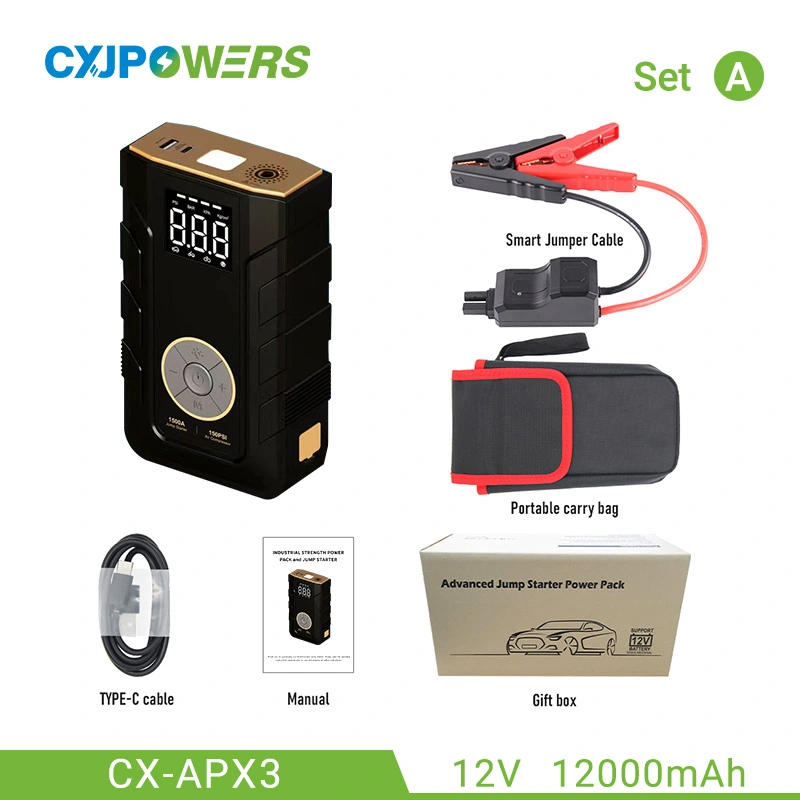 12v Car Jump Starter with Air Compressor