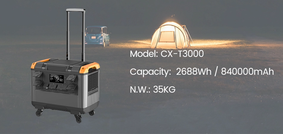 outdoor portable power station cx-t3000