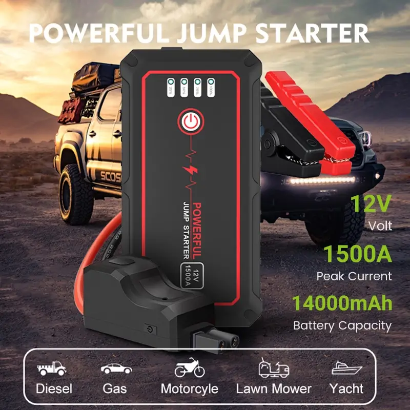 Car 12v Jump Starter 14000mAh Power Bank