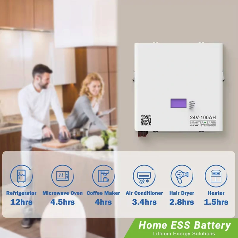 24V 100Ah Lithium Ion Home Battery Powerwall