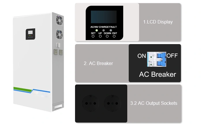 Details of Size of 5000Wh All In One Solar Battery System-1