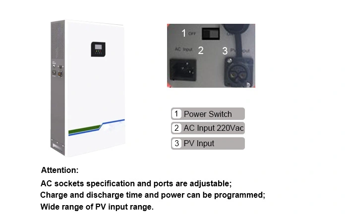 Details of Size of 5000Wh All In One Solar Battery System-1