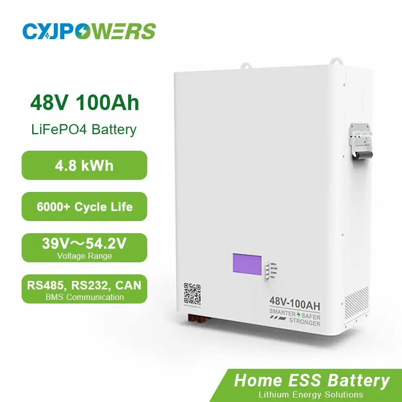 48V LifePO4 Powerwall Wall Mounted Battery