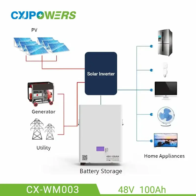 48V LifePO4 Powerwall Wall Mounted Battery