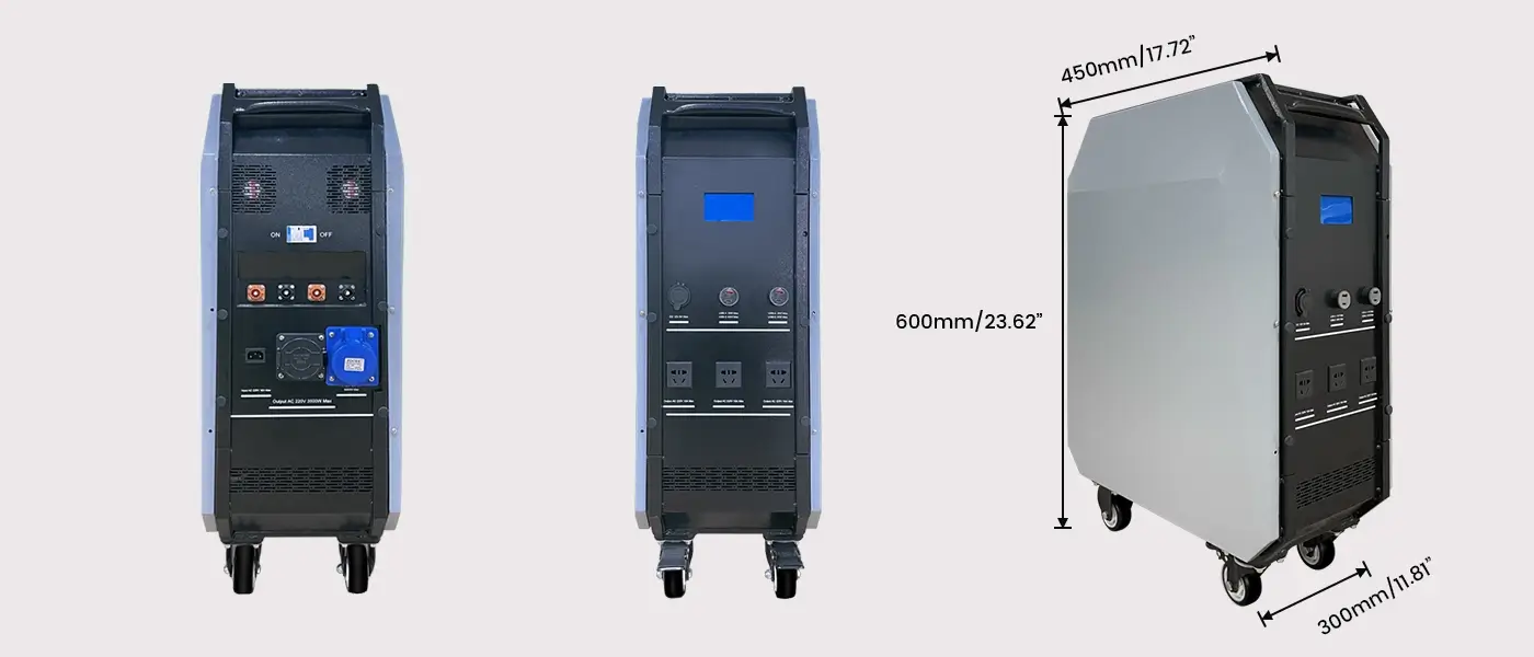 size of 51.2V 200Ah EV Charing Home All-in-One ESS Battery Pack