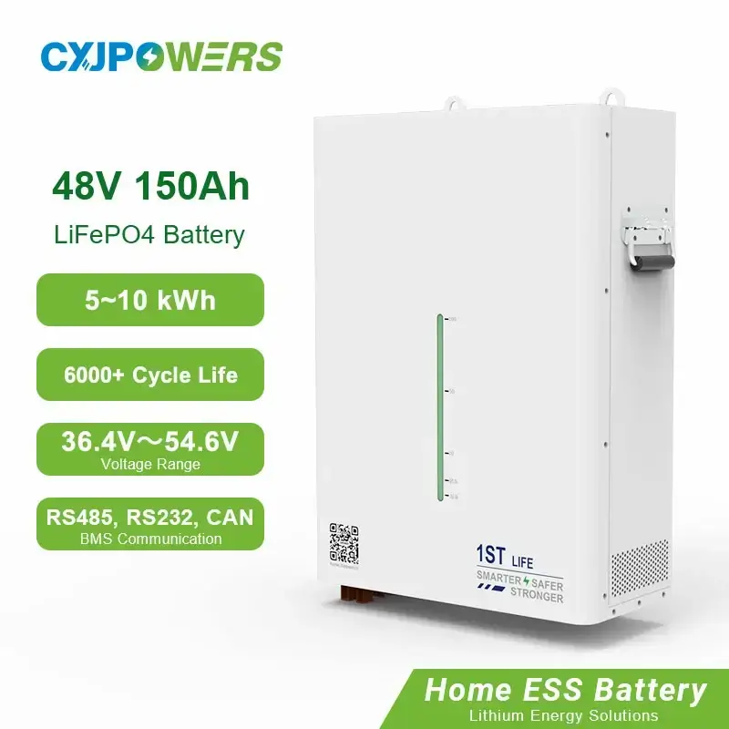 5-10kWh 48V 150Ah LiFePO4 Home Battery Pack