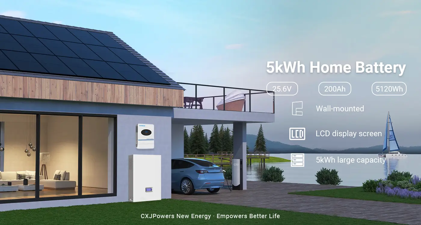 LiFePO4 25.6V 5 kWh Home Battery