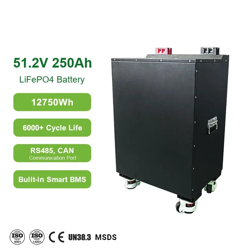 51.2V 250Ah Lithium Ion Battery for Solar Storage