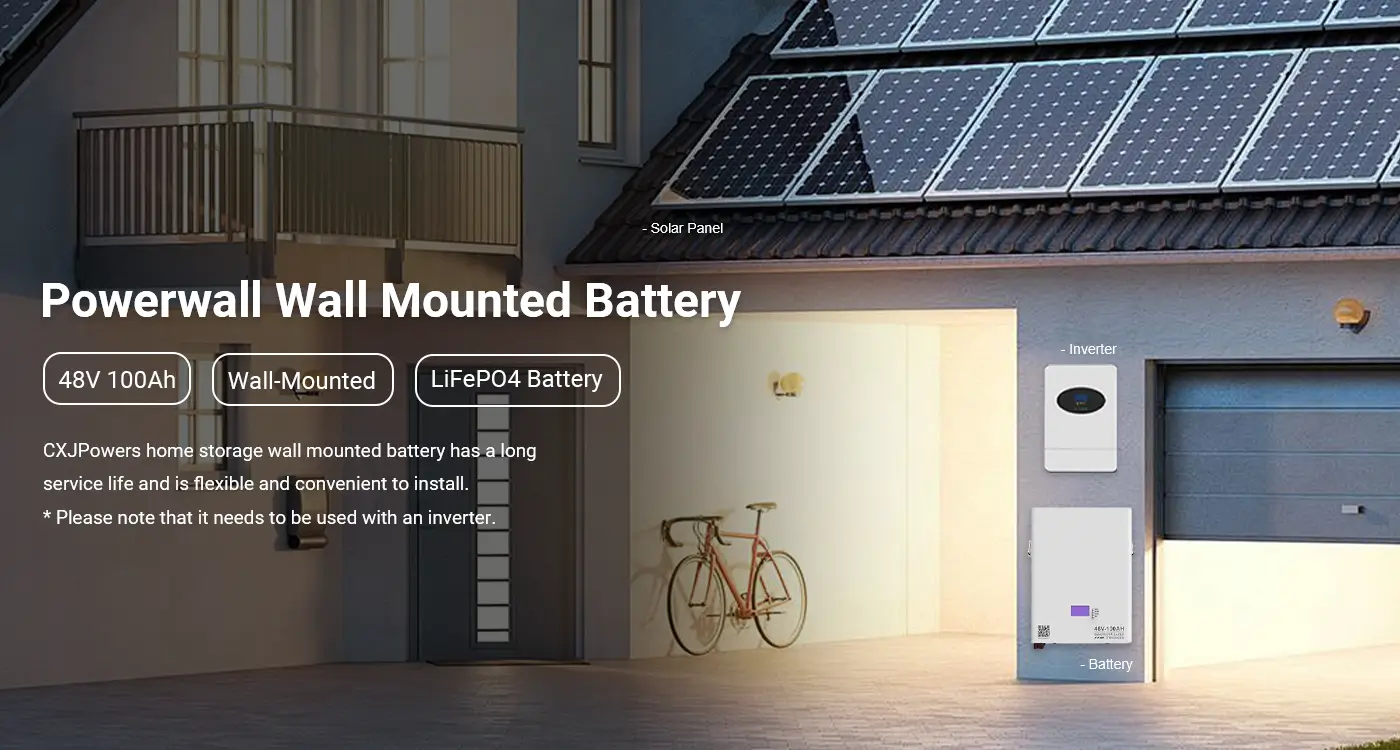 48V Lifepo4 Powerwall Home Wall-Mounted Battery