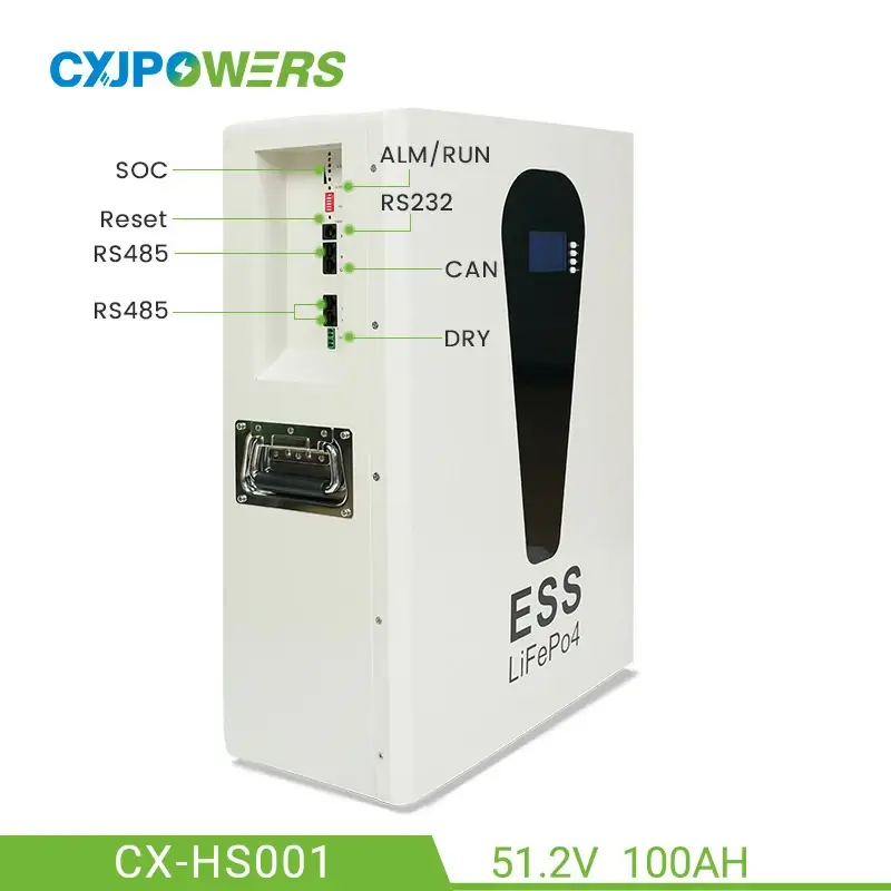 51.2V 100Ah 5kWh LiFePO4 ESS Battery Storage