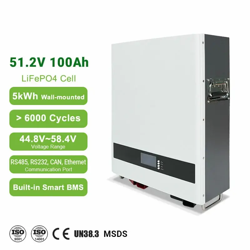 51.2V 100Ah Lithium Wall Mounted Solar Battery