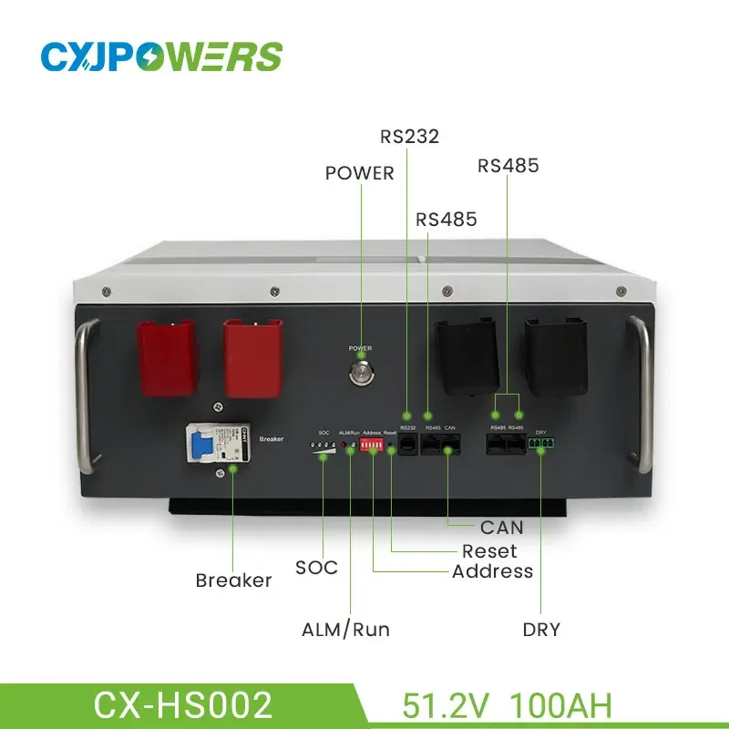 51.2V 100Ah Lithium Wall Mounted Solar Battery