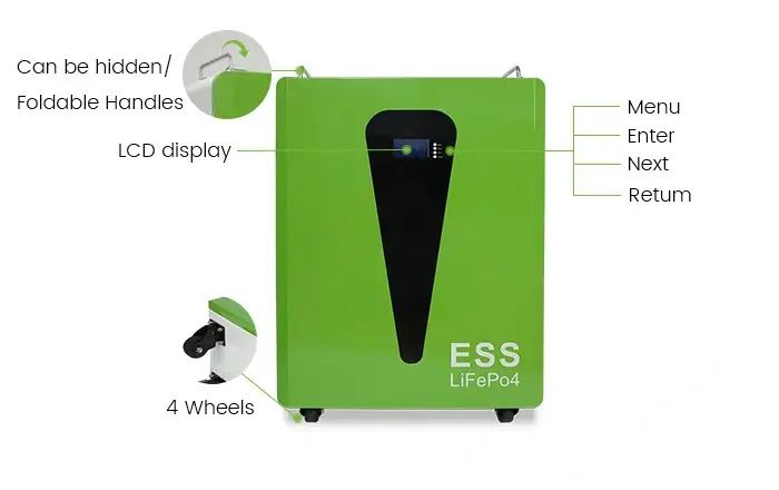 details of LiFePo4 ESS Battery Storage CX-HS006-2