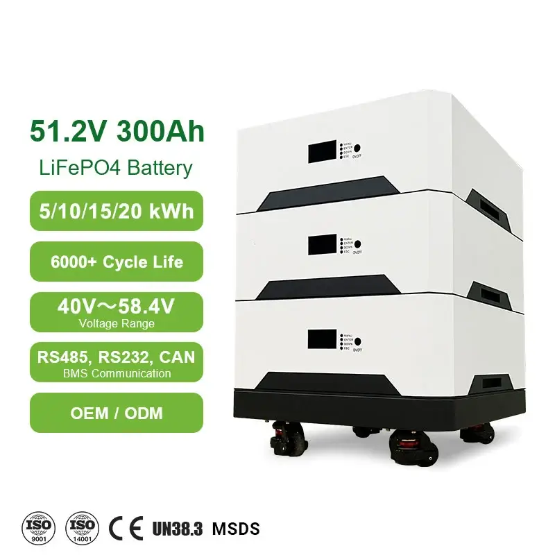 15kWh Lithium Storage Stackable Solar Batteries