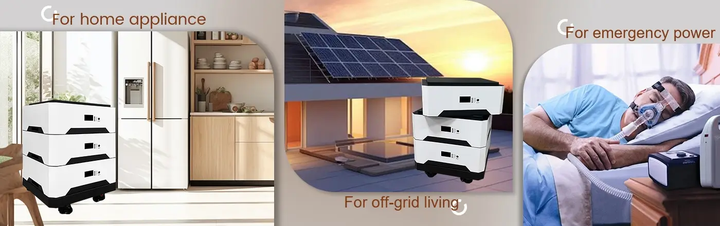 Application Scenario of Stackable Solar Batteries for Home CX-SP001