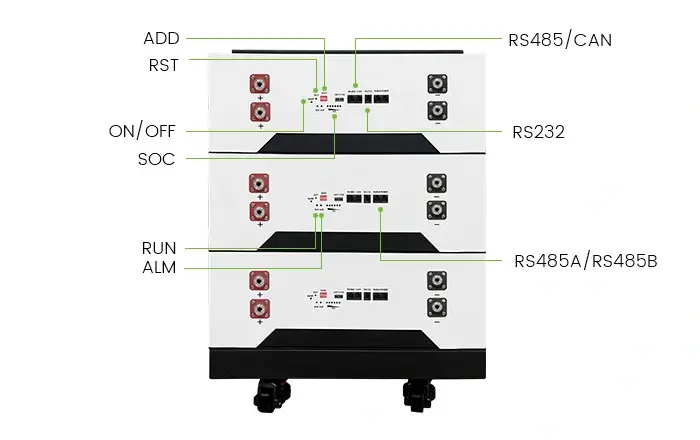 Details of Stackable Solar Batteries CX-SP001-2