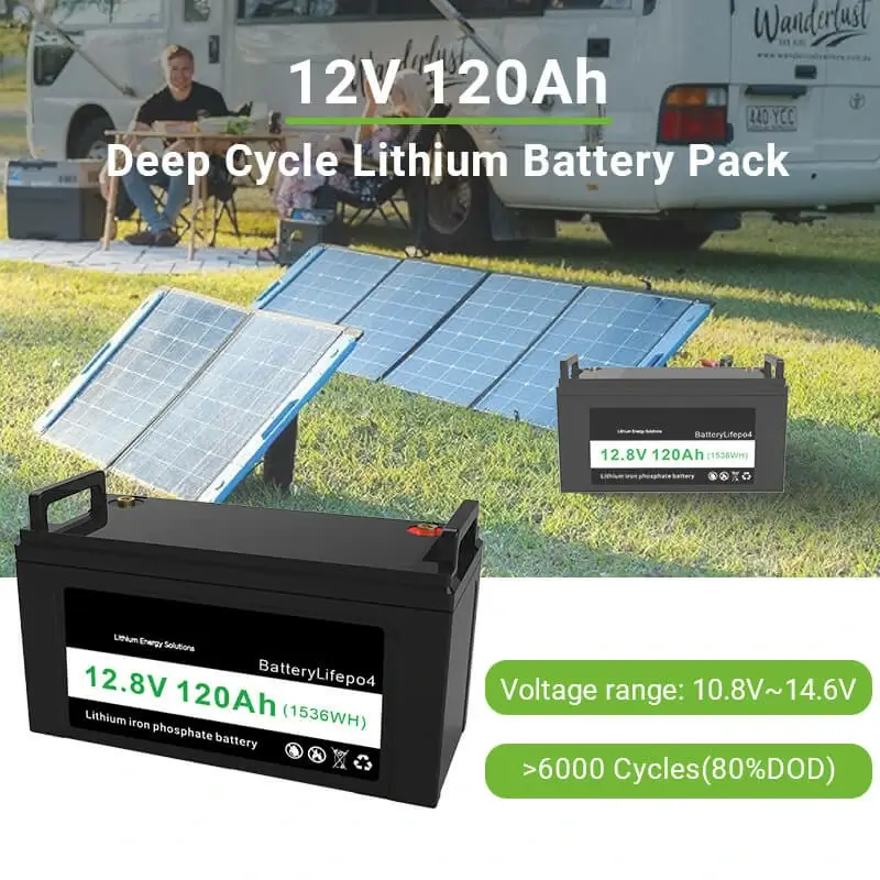 12.8V 120Ah LiFePO4 Battery Packs