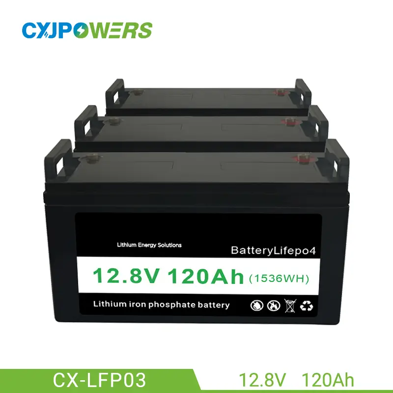 12.8V 120Ah LiFePO4 Battery Packs