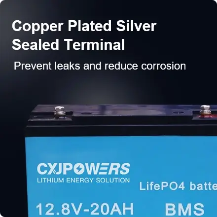 copper plated silver sealed terminal