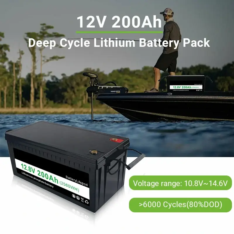 LiFePO4 Battery 12V 200Ah 2560Wh