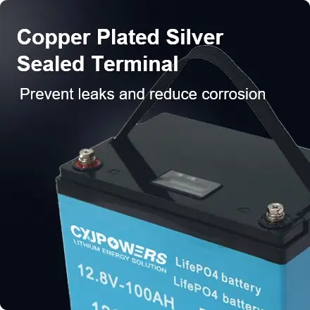 copper plated silver sealed terminal