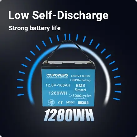 low self-discharge, strong battery life